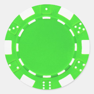 Poker-Chip-Aufkleber Runder Aufkleber