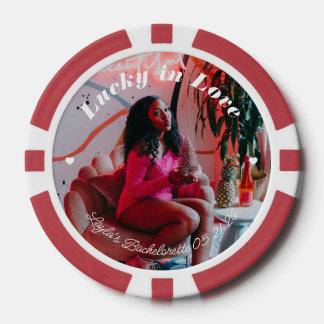 Poker Chip Bachelorette Hen Party Invite Favor