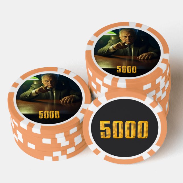 Poker-Chip für Boss 5000 Dollar Pokerchips (Stapel)
