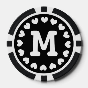 Poker-Chip für mit Monogramm Gastgeschenk Hochzeit Pokerchips