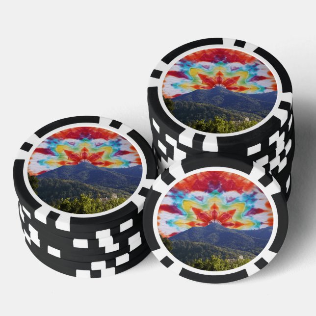 Poker Chip Gefärbte Krawatte Tamalpais Sky Design (Stapel)