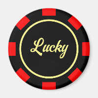 Poker-Chip-Kühlschrankmagnet