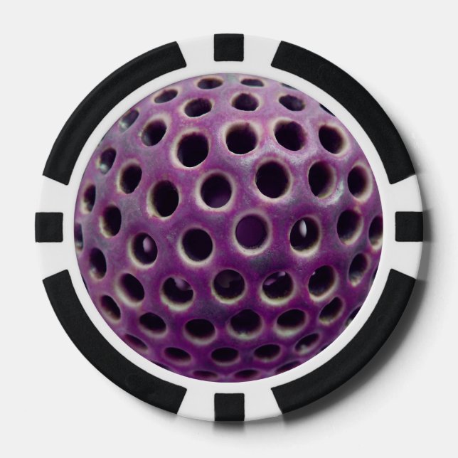 Poker-Chip lila Pokerchips (Vorderseite)