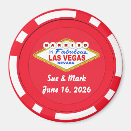 Poker Chip Magnet Married in Las Vegas