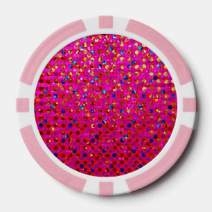 Poker Chip Polka Dot Sparkley Jewels