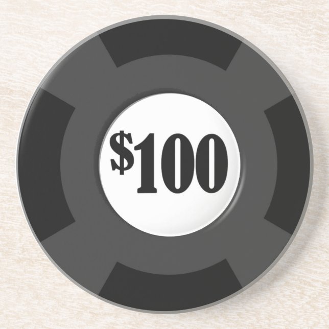 Poker-Chip-Untersetzer Getränkeuntersetzer (Vorne)