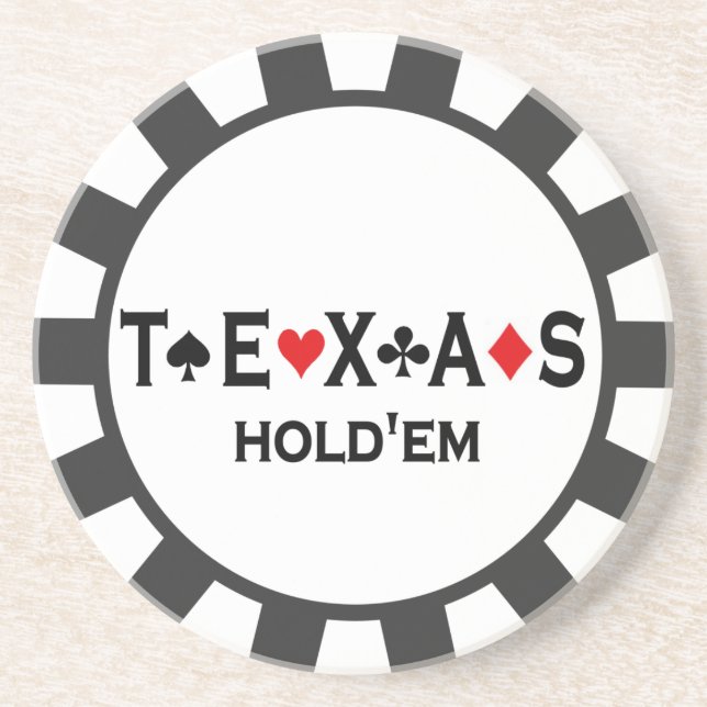 Poker-Chip-Untersetzer Texas Holdem Untersetzer (Vorne)