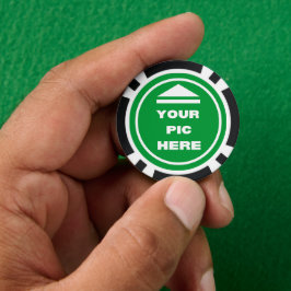 Poker-Chips - Bild hinzufügen - Schwarz Pokerchips