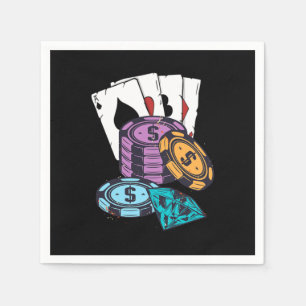 Poker Chips Casino Gambler Holdem Bluff Cards Gesc Serviette