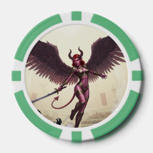 Poker-Chips des Teufelsengels - wo Legenden gefäls Pokerchips
