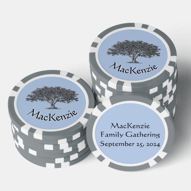 Poker Chips - Familienbaum (Stapel)