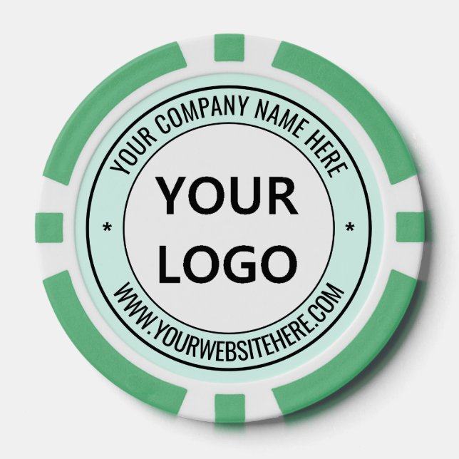Poker-Chips für Ihre Logokombination personalisier Pokerchips (Vorderseite)