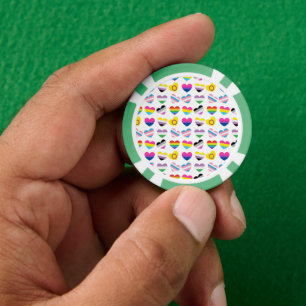 Poker-Chips für Pride Hearts Pokerchips