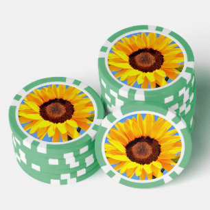 Poker-Chips für Sonnenblumen Pokerchips