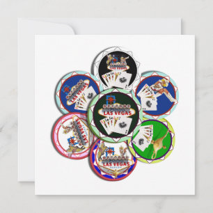 Poker Chips Galore Einladung