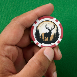 Poker Chips Hirsch - Personalisiert - Name hinzufü
