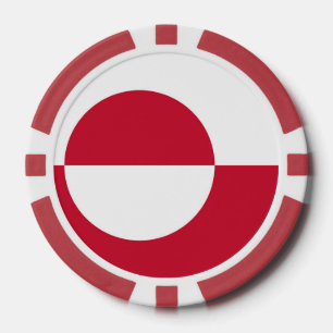Poker-Chips mit der Flagge Grönlands Pokerchips