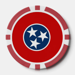 Poker-Chips mit Flag von Tennessee Pokerchips