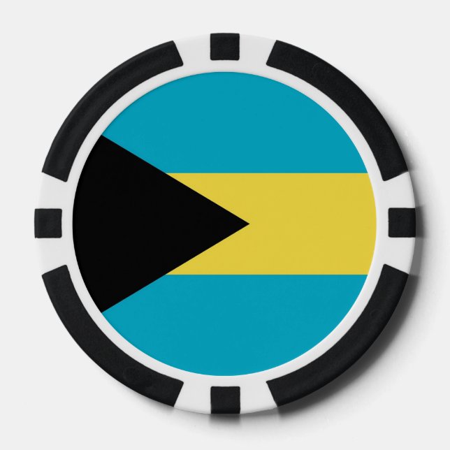 Poker-Chips mit Flagge von Bahamas Pokerchips (Vorderseite)