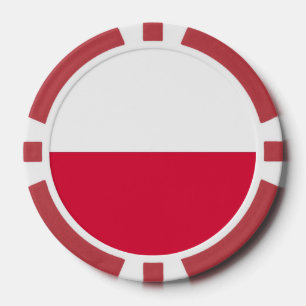 Poker Chips mit polnischer Flagge