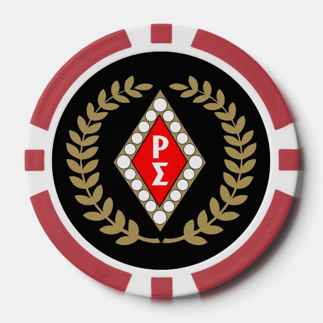 Poker-Chips mit rotem Shirt Pokerchips (Vorderseite)