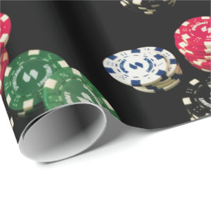 Poker Chips Muster Geschenkpapier