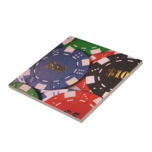 Poker Chips Tile Fliese