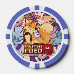 Poker Chips : Vertraut mir, ich Lied (blau)