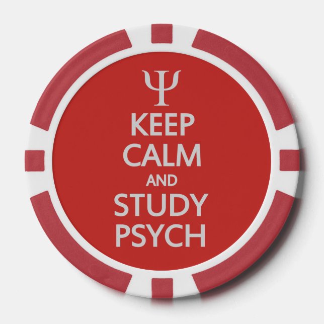 Poker-Chips von Calm & Study Psych behalten Pokerchips (Vorderseite)