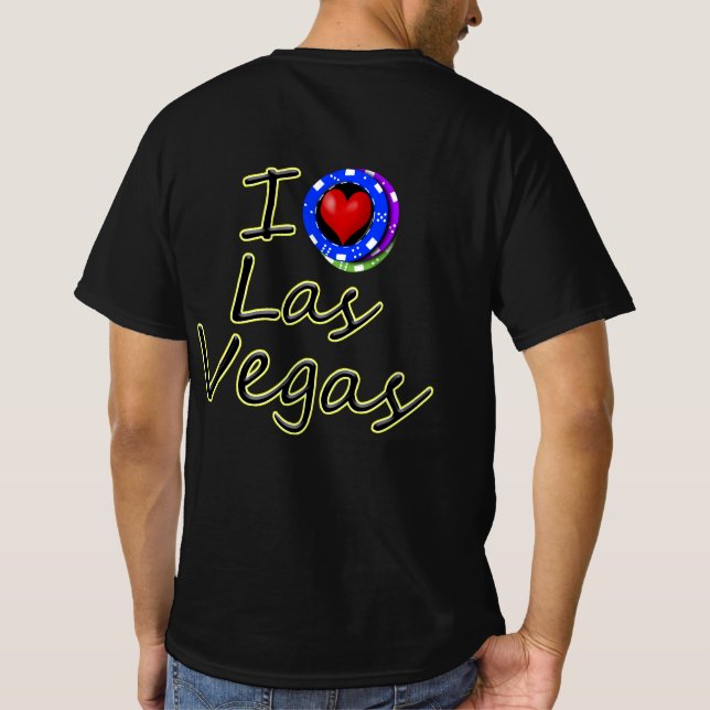Poker Chips with I Love Las Vegas T-Shirt (Rückseite)