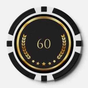 Poker-Chips zum 60. Geburtstag Pokerchips
