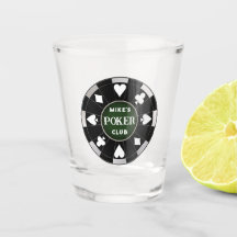 Poker Club Chip Shot Glass Drinkware