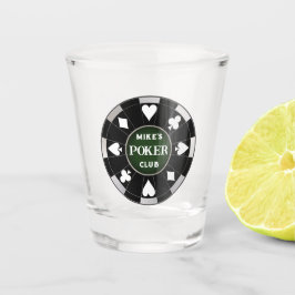 Poker Club Chip Shot Glass Drinkware Schnapsglas