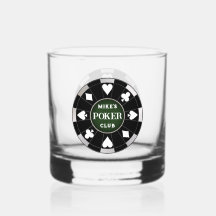 Poker Club Chip Whiskey Rocks Trinkbehälter