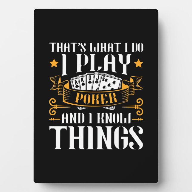 Poker, das spiele ich fotoplatte (Vorderseite)