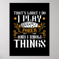 Poker, das spiele ich