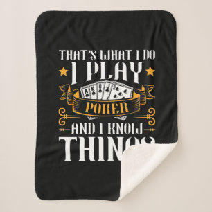 Poker, das spiele ich sherpadecke