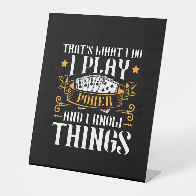 Poker, das spiele ich sockelschild (Vorderseite)