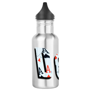 Poker, Deal, Logo, wiederverwendbare Wasserflasche