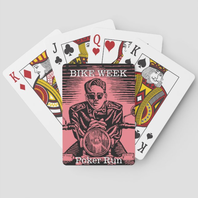 Poker der Bike Week Führen Sie ein benutzerdefinie Spielkarten (Rückseite)