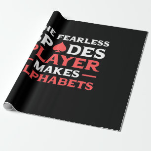 Poker Der Fearles Spades Player Geschenkpapier