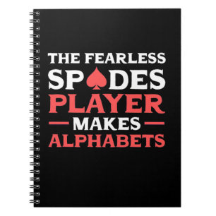 Poker Der Fearles Spades Player Notizblock