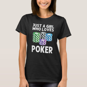 Poker Designs for Girls Kinder Casino Kartenspiel T-Shirt