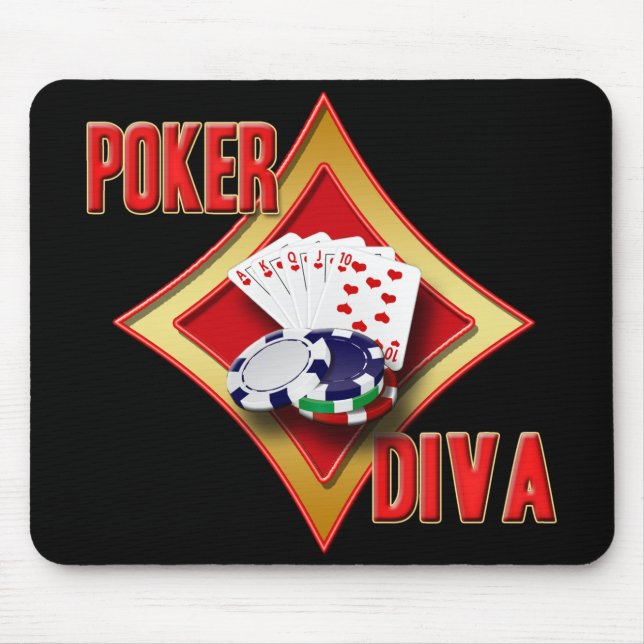 POKER-DIVA MOUSEPAD (Vorne)