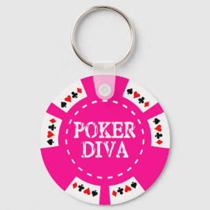 POKER DIVA POKER CHIP SCHLÜSSELANHÄNGER
