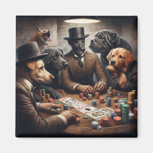 Poker Dogs Magnet