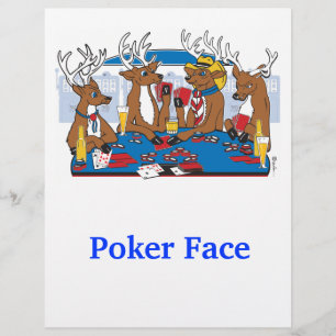 Poker Face Deer Flyer