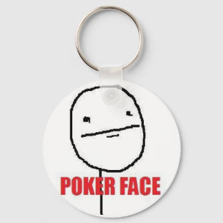 Poker Face Meme Schlüsselanhänger