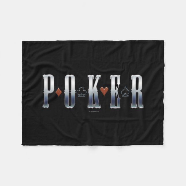 Poker Fleecedecke (Vorderseite (Horizontal))