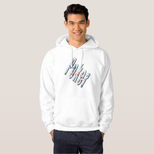 Poker Flush Dimensions Logo Mens White Hoodie